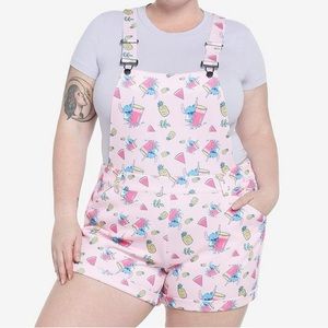 Hot Topic Pink Stitch Print Romper